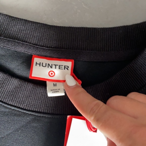 NWT Hunter x Target black sweat-shirt men’s medium - Picture 3 of 6